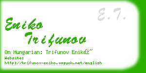 eniko trifunov business card